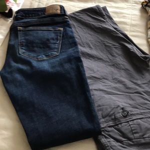 2 pair AE pants